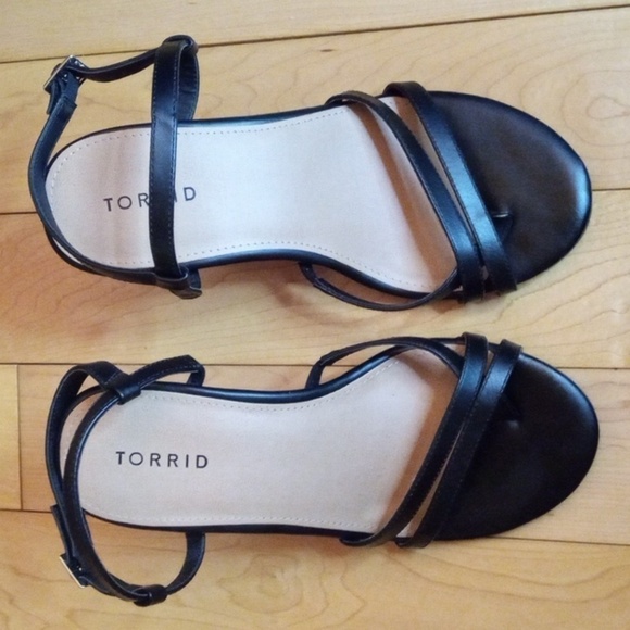 Torrid Black Strappy heels - Picture 2 of 6